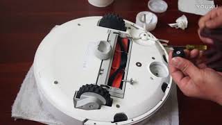 Демонтаж и техническое обслуживание переднего колеса робот-пылесоса Xiaomi Mi Robot Vacuum
