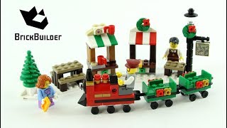 Lego Seasonal 40262 Christmas Train Ride - Lego Speed Build