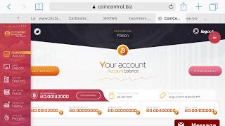 CoinControl.biz SCAM!!! - Day 9 - 1st Withdraw - Bitcoin Doubler/ Multiplier SCAM