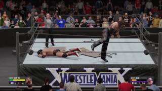 WWE2K16 последний стоящий на ногах ( last man standing )