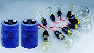Electricity Generator AC 220v Energy Light bulb for Power Capacitor Electric Current Generator
