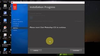 How to Fix CS5 Installation Error Message " Please insert disk photoshop CS to continue  "