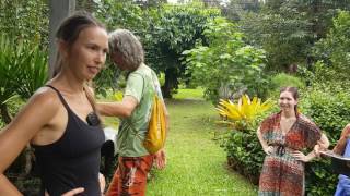 Urinals are often outside in Thailand. Pee outside with nature at the Puangmanee Durian fruit farm