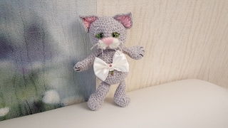 Мастер - класс крючком. Вязаная игрушка кот , часть 2