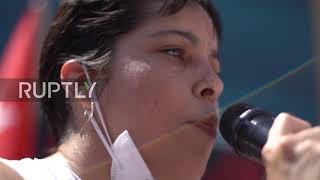 Spain: Protesters march through Madrid condemning Cuban government