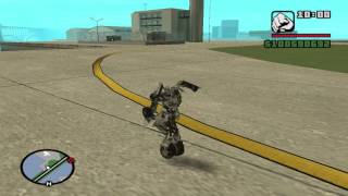 Transformers mod gta sa  Sideswipe and Dino(Mirage) (+Download Link)