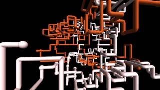 3D pipes Windows XP screensaver 1 hour / Заставка Windows - водопроводные трубы