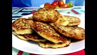Кабачковые Оладьи с Твёрдым Сыром и Манкой