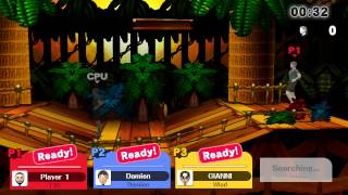 Super smash bros U multiplayer: Character medley - Wii fit trainer