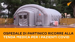 Palermo, ospedale di Partinico ricorre alla tenda medica per i pazienti Covid