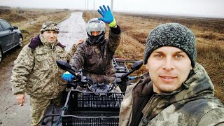 Как городские мужики охотились весной на гуся! Весенняя охота с профилями на гусей.