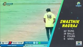 Match winning fifty by Swasthik Nagraj | Srinivaspur Premier League 2019, Season 1