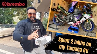 YAMAHA R1 SERVICE COST & PERFORMANCE UPGRADES || 2 LAKH BILL || PART-1