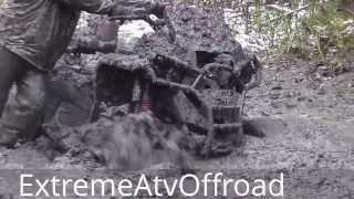 Catvos Lifted Can-Am ATVs,Wide Open Mud & Stuck As Fak