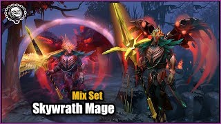 Dota 2 Skywrath Mage Best Mix Set Immortal Crimson Flight of Epiphany with Golden Empyrean