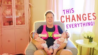 WE TRY TO FEED BOTH TWINS AT THE SAME TIME ?? beebo bottlefeeding prank!