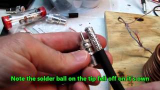 Soldering PL-259 and N connectors