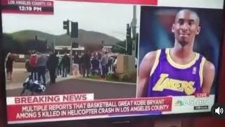 News lady says the N-word with hard R about Kobe Bryants death