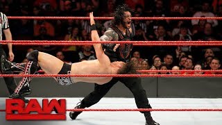 The Miz vs. Roman Reigns - Intercontinental Championship Match: Raw, Nov. 20, 2017