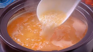 今天做了鮮香美味的蝦仁蔬菜粥，給孩子當早餐太適合了，超喜歡