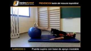 Prevención lesión del músculo isquiotibial