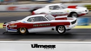 NOSTALGIA PRO STOCKS TED PETERS' '73 DUSTER VS MARK PAPPAS' '80 CAMARO