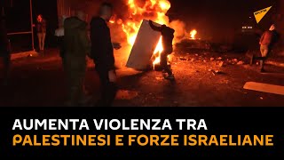#Palestina: aumenta violenza tra palestinesi e forze israeliane