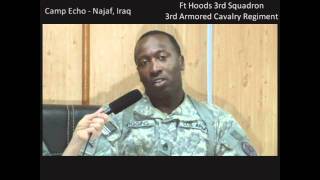 WATCH SPC Jeffrey Alt and SSGT Arderrick Wiggins with Ft Hoods Mad Dog Company in Iraq