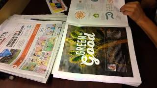 ASMR-Sunday paper reading and pageturning-no speaking-Silent