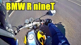 BMW R NineT Тест райд с комментариями.