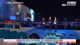 ARGENTINA VOTA: Así es la transmisión histórica de C5N desde Puerto Madero