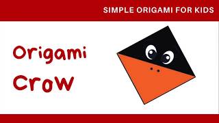 How To Make a Simple Paper Bird: Easy Tutorials Origami Crow