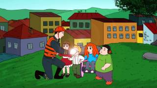 Educational Animation Cartoon - Flood in Georgian Language