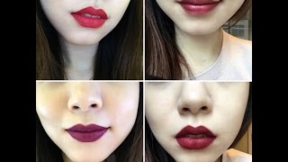 Huda Beauty Red Edition Liquid Lipstick | Heartbreaker | Showgirl | Material Girl | Famous | Jaeyong