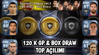Spanish League vol.5 Box Draw & 120 K GP - PES 2018 MOBİLE TOP AÇILIMI