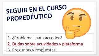 SEGUIR en el curso PROPEDÉUTICO⭐ Prepa en línea-SEP⭐ Preguntas frecuentes