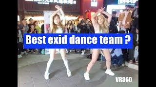 [ VR 360 ] K-pop exid Dance Cover |이엑스아이디| in Hongdae,  Seoul, Korea | 韓国舞蹈 | ダンス | sexy dance girl