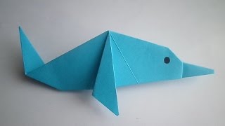 оригами дельфин, как сделать оригами дельфина, Origami dolphin
