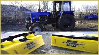 Пуск МТЗ-82 на новых Аккумуляторах Forse 100 c пусковым током 850А.