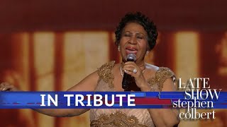 A Late Show Tribute to Aretha Franklin