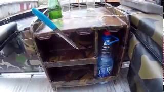 Самодельный столик в лодку ПВХ. с фанеры. Table for PVC boats