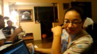 four girls finger painting