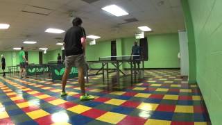 Testing DHS 40+ plastic ball FH chop