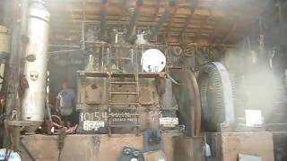 1930' Chicago Pneumatic Power Plant Engine Start and Run