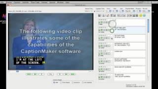 MacCaption - Tutorial Subtitling Advanced