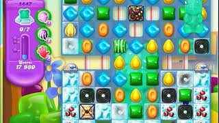 Candy Crush Soda Saga Level 1447 first try
