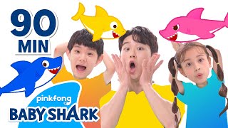 Colorful Baby Shark and More! | +Compilation | Toy, Pretend Play, Stories 