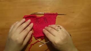 Горловина спицами. How to Knit Increase Tutorial /ФОРМИРУЕМ ГОРЛОВИНУ ДЛЯ топа / свитера