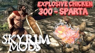 Skyrim: 300-SPARTAN MOD | Exploding Chicken | Better beards