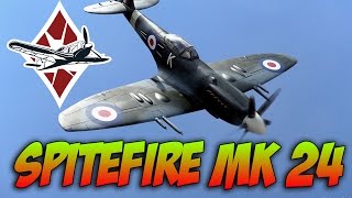 War Thunder Spitfire MK 24 Griffon BEAST- War Thunder Gameplay